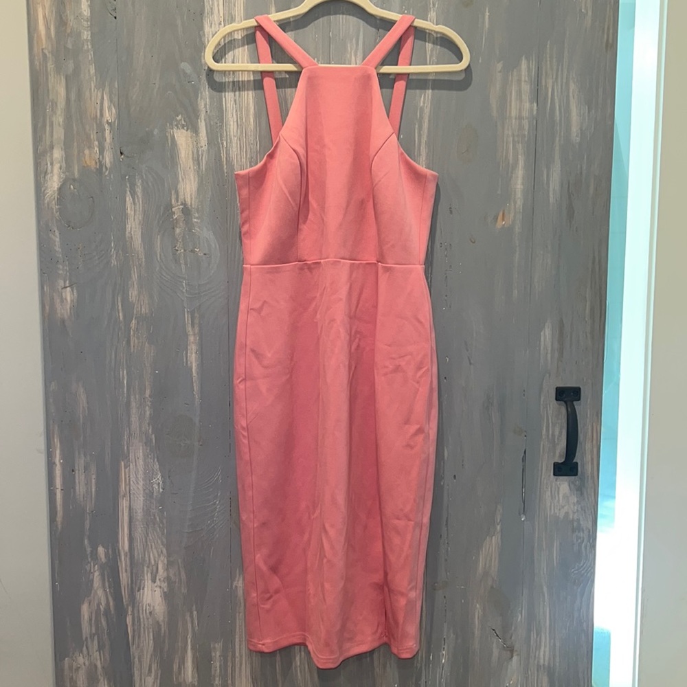 NWOT! Pink mid length dress